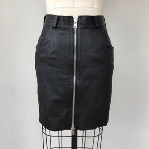 McQ Alexander McQueen leather skirt